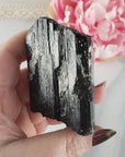 Unique Large Raw Black Tourmaline Crystal Natural Rough Gemstone | Terra - 1