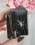 Unique Large Raw Black Tourmaline Crystal Natural Rough Gemstone | Terra - 5