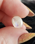Unique 3 Carat Flashy Rainbow Moonstone Crystal Cabochon Natural High Quality Gemstone | Archive - 5