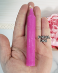 Colorful Paraffin Wax Chime Candle for Candle Magic & Rituals | Choose Your Color - Pink Candle