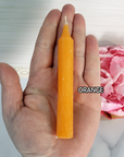 Colorful Paraffin Wax Chime Candle for Candle Magic & Rituals | Choose Your Color - Orange Candle