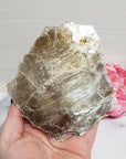 Unique Muscovite Mica Mineral Cleavage Natural Rough Gemstone Slice | Windward - 1