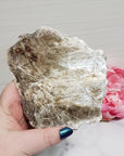 Unique Muscovite Mica Mineral Cleavage Natural Rough Gemstone Slice | Windward