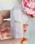Unique Kunzite Spodumene Crystal Tower Natural Gemstone Point | Wisteria - 2