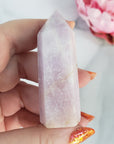 Unique Kunzite Spodumene Crystal Tower Natural Gemstone Point | Wisteria - 4