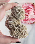 Unique Desert Rose Selenite Crystal Cluster Heat Treated Rough Mineral Formation | Wreath