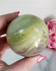 Unique Infinite Serpentine Crystal Sphere Natural Gemstone Orb | 60mm | Affinity - 1
