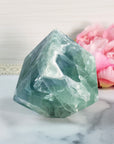 Unique Blue-Green Fluorite Crystal Cube Natural Gemstone | Anima - 4