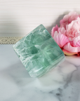 Unique Green Fluorite Crystal Cube Natural Gemstone - Aqua - 5