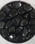Black Obsidian Crystal Natural Gemstone Tumbled Stone | One Stone