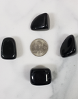 Black Obsidian Crystal Natural Gemstone Tumbled Stone | One Stone - 4