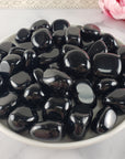 Black Obsidian Crystal Natural Gemstone Tumbled Stone | Natural Obsidian Stones
