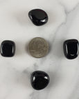 Black Obsidian Crystal Natural Gemstone Tumbled Stone