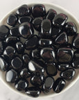 Black Obsidian Crystal Natural Gemstone Tumbled Stone | Root Chakra Stones