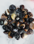 Black Sardonyx Stone Natural Crystal Tumbled Stone - 7