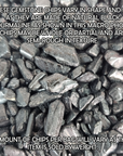 Black Tourmaline Stone Natural Crystal Chips By the Ounce - Close Up