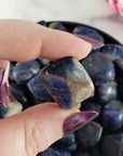 Blue Sodalite Crystal Natural Gemstone Freeform Tumbled Stone | Throat Chakra Gems