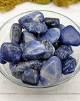 Blue Sodalite Crystal Natural Gemstone Freeform Tumbled Stone | Crystal Shop Near Me