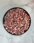 Rhodonite Crystal Pebbles Natural Gemstone Chips By the Ounce