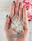 Quartz Crystal Natural Gemstone Chips By the Ounce - 1