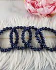 Lapis Lazuli Crystal Color Enhanced Gemstone 7-8mm Bead Bracelet