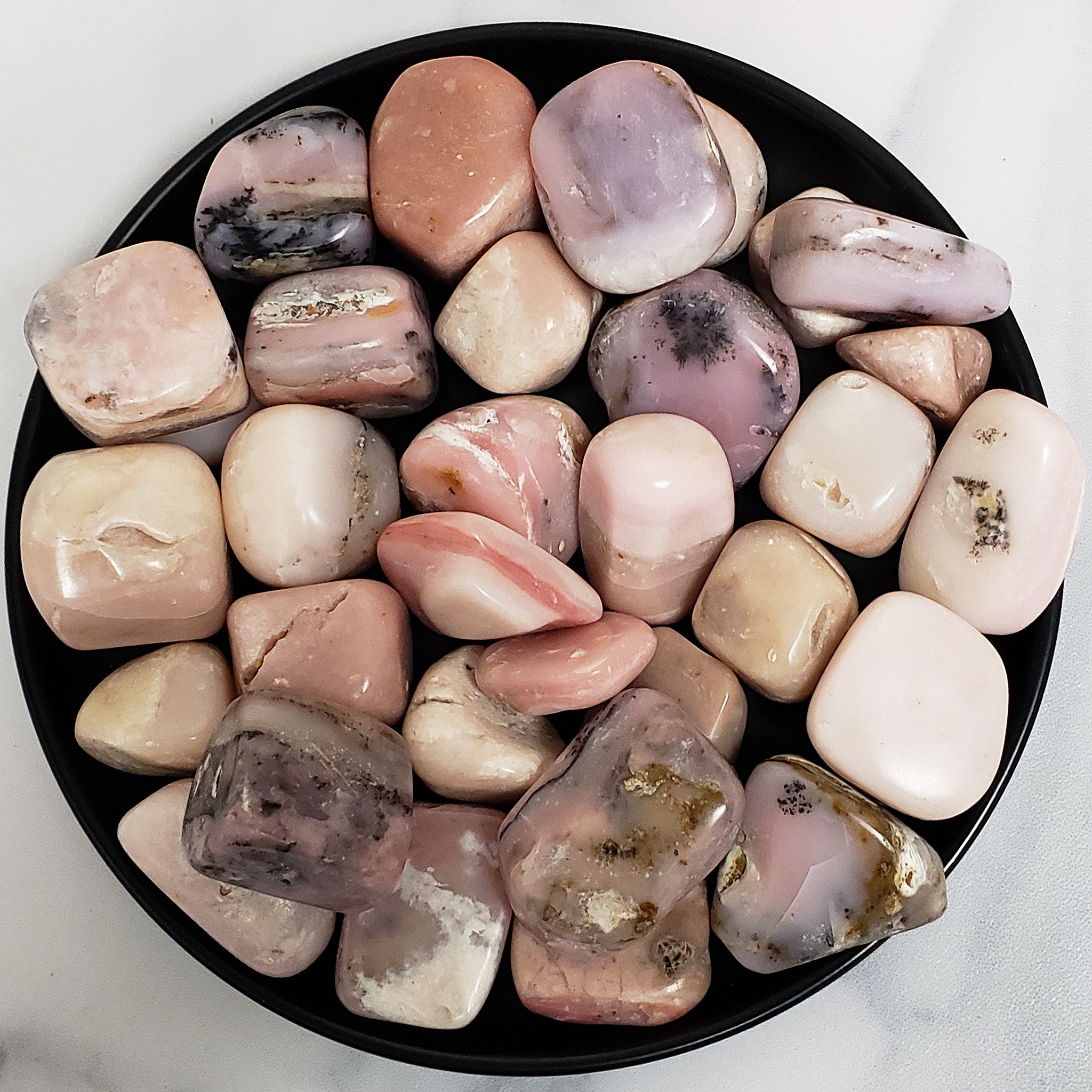 Pink Opal Crystal Natural Gemstone Tumbled Stone One Stone