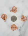 Copper-Plated Spiral Metal Cage Pendant | Make Your Own Crystal Jewelry! - Great for Suncatchers!