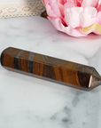 Unique Tiger Iron Hematite Stone Natural Crystal Wand Massage Tool | East