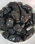 Black Onyx Crystal Natural Gemstone Freeform Tumbled Stone | Multiple Sizes