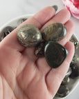 Tumbled Stones Natural Crystal Set for Luck & Opportunities | Garnet, Pyrite, Dragon Stone, Camouflage Jasper