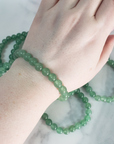 Green Aventurine Crystal Natural Gemstone 7-8mm Beaded Bracelet - 5