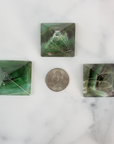 Green Fluorite Stone Natural Gemstone Crystal Pyramid | 30-35mm - 3