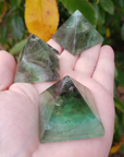 Green Fluorite Stone Natural Gemstone Crystal Pyramid | 30-35mm - 6