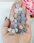 Grey-Blue Agate Chalcedony Crystal Natural Gemstone Tumbled Stone | Multiple Sizes - 3