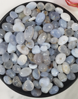 Grey-Blue Agate Chalcedony Crystal Natural Gemstone Tumbled Stone | Multiple Sizes - 1