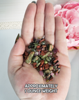 Happy Future Natural Crystal Confetti Chips Mix By the Ounce | Unakite, Red Jasper, Mixed Tourmaline - 4