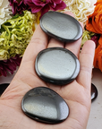 Hematite Natural Crystal Palm Stone Worry Stone Meditation Tool