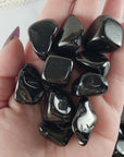 Jet Stone Organic Natural Crystal Gemstone Freeform Tumbled Stone | Real Crystals