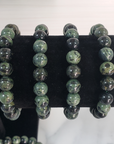 Kambaba Jasper Natural Gemstone 7-8mm Beaded Bracelet - 7