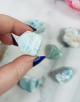 Larimar Pectolite Crystal Natural Gemstone Tumbled Stone | One Stone