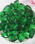 Green Obsidian Crystal Manmade Gemstone Tumbled Stone