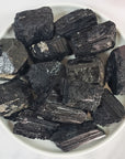 Raw Black Tourmaline Crystal Natural Rough Gemstone | One Stone | MEDIUM