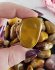 Mookaite Jasper Gemstone Natural Crystal Freeform Tumbled Stone | Yellow Mookaite