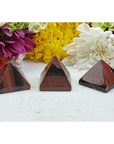 Multi Red Tigers Eye Stone Natural Gemstone Crystal Pyramid - 6