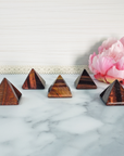 Multi Red Tigers Eye Stone Natural Gemstone Crystal Pyramid