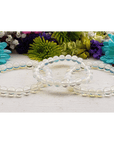Opalite Crystal Manmade Gemstone 7-8mm Bead Bracelet | Throat Chakra