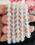 Opalite Crystal Manmade Gemstone 7-8mm Bead Bracelet | Opalite Bracelets