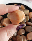 Peach Moonstone Crystal Natural Gemstone Tumbled Stone | Shop for Real Crystals