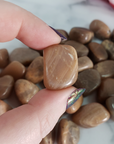 Peach Moonstone Crystal Natural Gemstone Tumbled Stone - 3