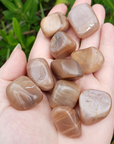 Peach Moonstone Crystal Natural Gemstone Tumbled Stone - 1